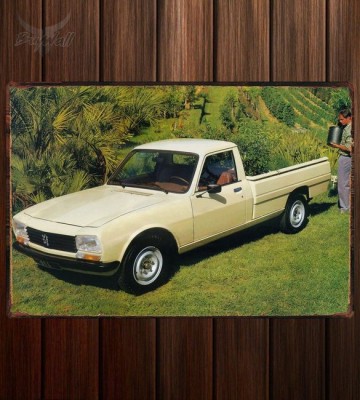 Металлическая табличка Peugeot 504 Pickup